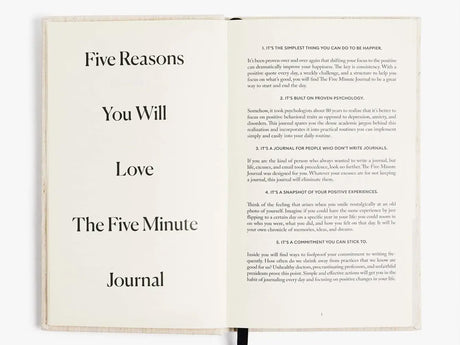 The Five Minute Journal - Daily Guided Gratitude