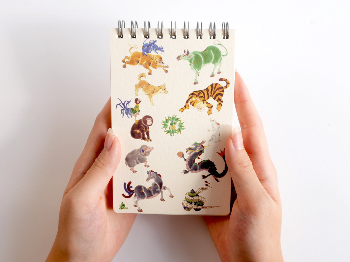 The Twelve Zodiac Signs Ring Memo Pad