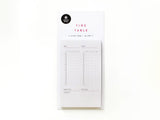 Time Table Sticky Memo 1937