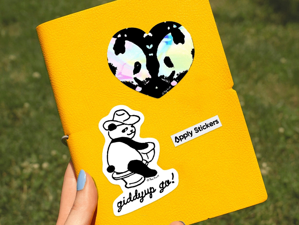 Toilet Panda by Rob Pruitt Vinyl Sticker