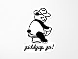 Toilet Panda by Rob Pruitt Vinyl Sticker