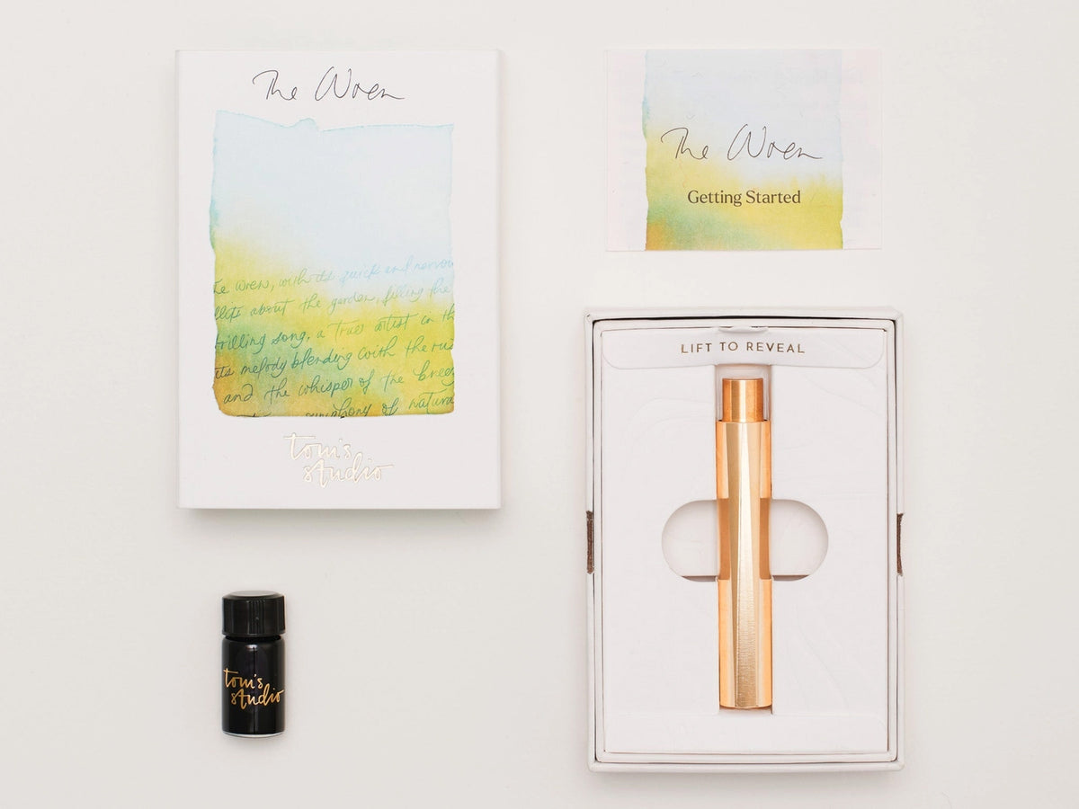 Tom's Studio The Brass Wren - Refillable Writing Pen