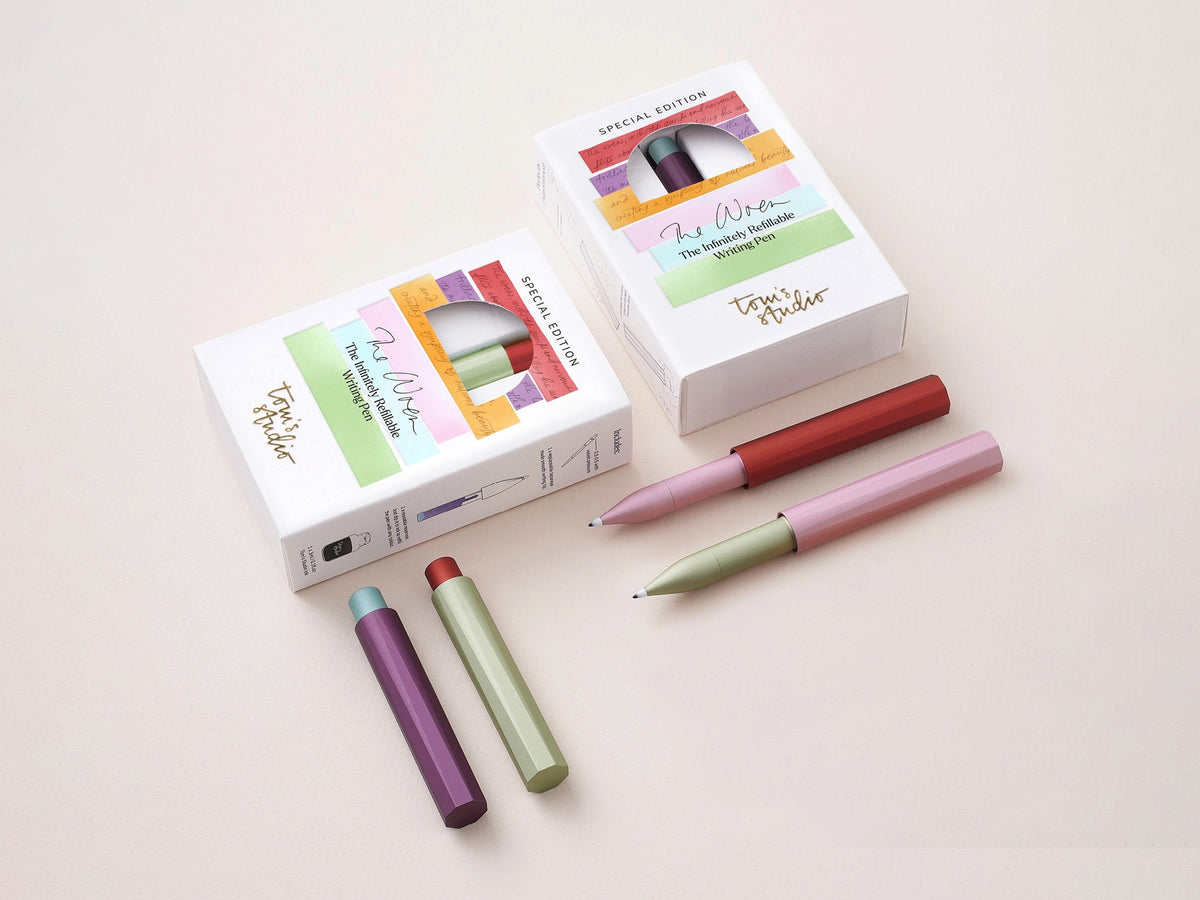 Tom's Studio The Wren - Color Block Refillable Writing Pen