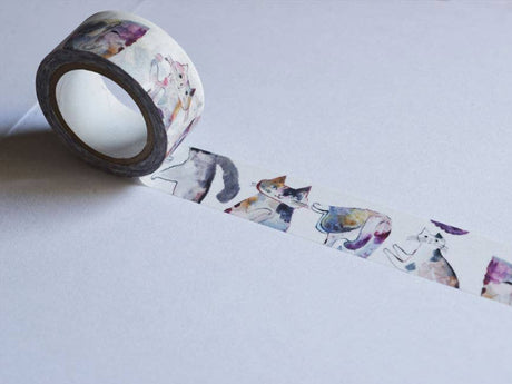 Toraneko Bonbon Washi Tape Cat Cat Cat