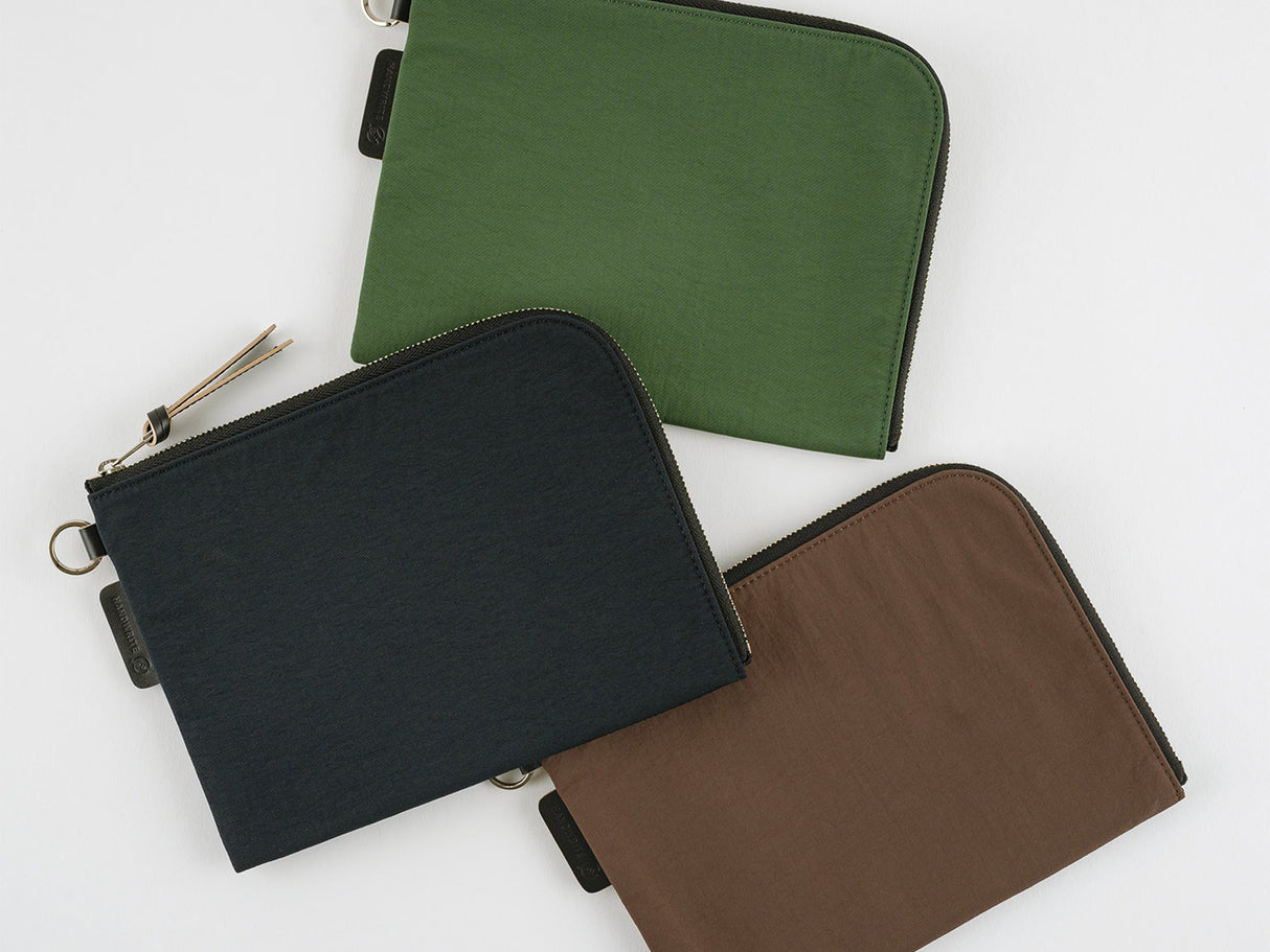 Tragen Flat Pouch - A6 Brown*