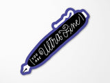 Ultra Fine Pen Vinyl Sticker