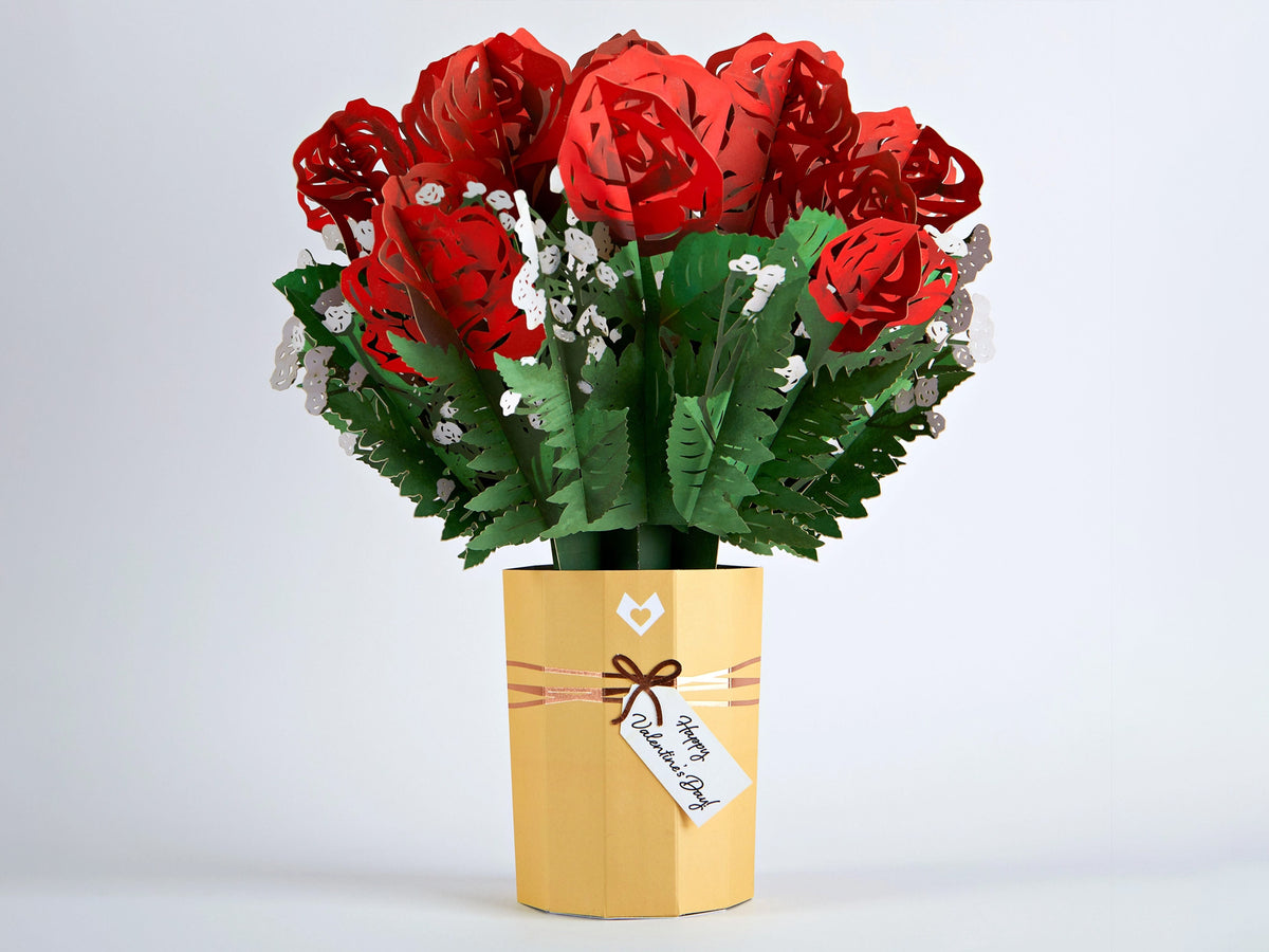 Valentine's Day Flower Pop-up Bouquet