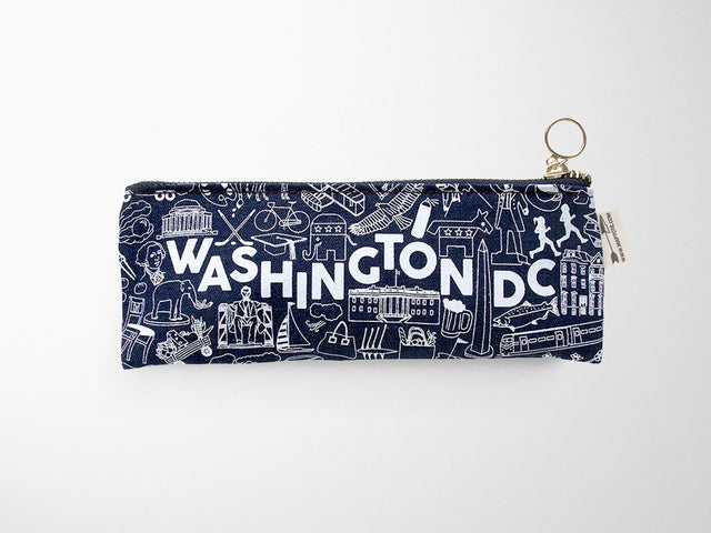 Washington DC Pencil Pouch - Navy