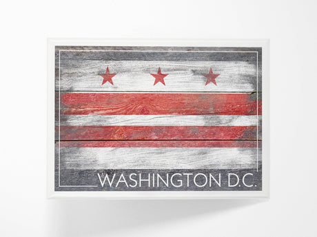 Washington DC Rustic Flag Magnet