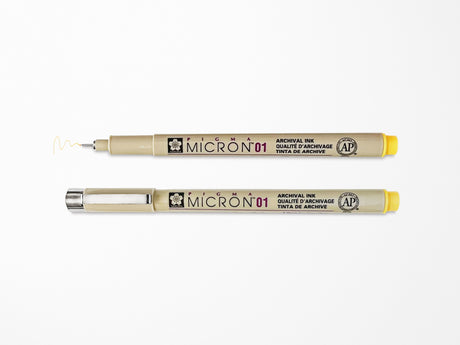 Yellow Pigma Micron Pen