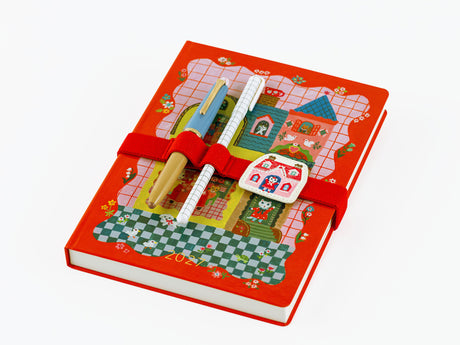 Yumi Kitagishi Book Band with Charm - White Cat