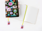 Yumi Kitagishi Embroidered Bookmark - White Cat