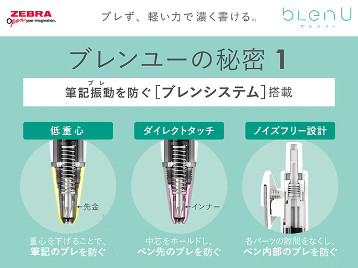 Zebra bLen U Ballpoint Retractable Pen