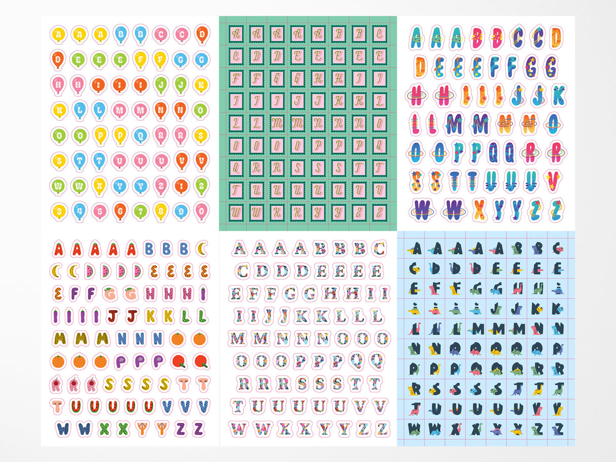 So. Many. Letter Stickers. - Alphabet Sticker Book