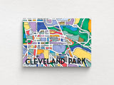 Cleveland Park Art Map Greeting Card
