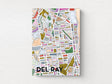Del Ray Art Map Greeting Card