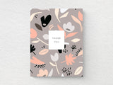 Thank You Floral Pattern Greeting Cards, Box of 6