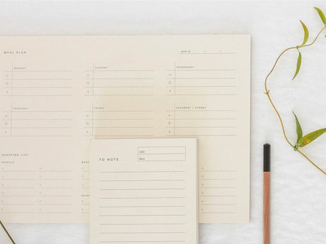 Weekly Meal Planner Notepad
