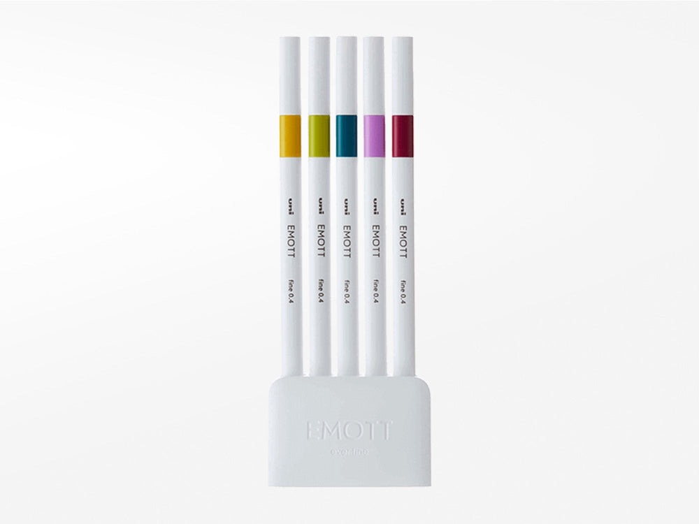Emott Ever Fine Color Liners Set of 5 - Retro Colors