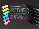Fudenosuke Pastel Calligraphy Brush Pens 6-Pack