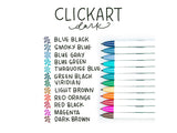 Zebra ClickArt Retractable Marker Pens - Open Stock